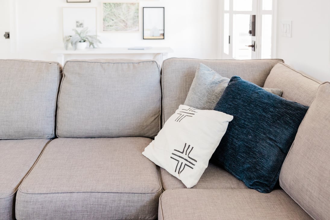 Throw Pillows on the Couch